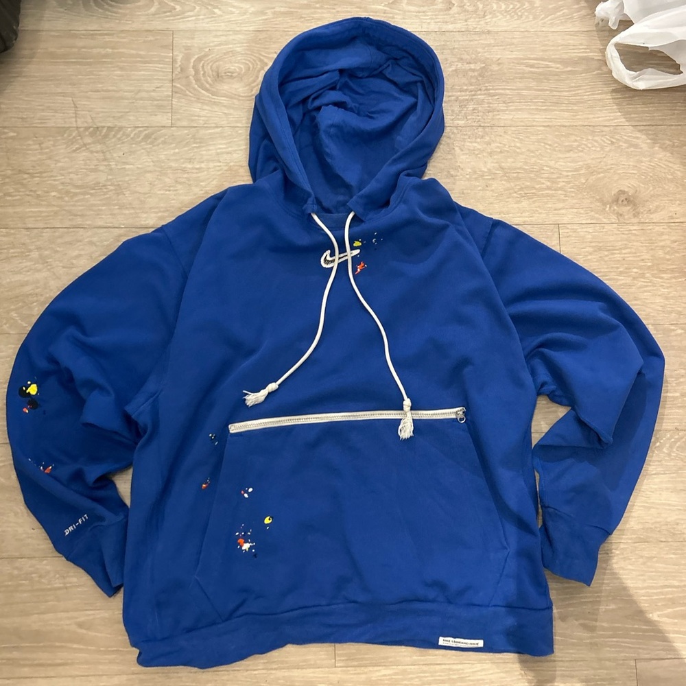Nike Blue and Cream Hoodie